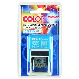 Штамп стандартный 12 бухгалтерских терминов Colop S120/W 24x3.8 мм