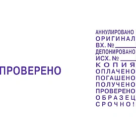 Штамп стандартный 12 бухгалтерских терминов Colop S120/W 24x3.8 мм