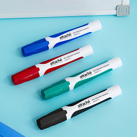 Набор маркеров для белых досок Attache Selection Rarity 4 цвета (толщина линии 2-3 мм) круглый наконечник