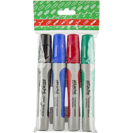 Набор маркеров для бумаги для флипчартов Attache Selection Octavia 4 цвета (толщина линии 2-3 мм) круглый наконечник