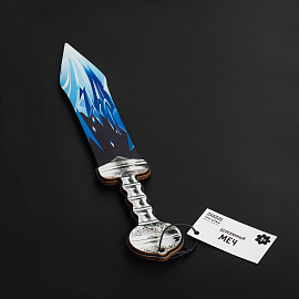 Меч деревянный ТРИ СОВЫ "Драгон Гласс", пакет с европодвесом