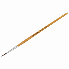 Кисть BRAUBERG, пони, круглая, № 2, 200188 фото Кисть BRAUBERG, пони, круглая, № 2, 200188