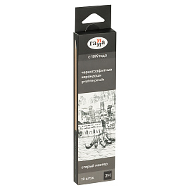 Карандаш ч/г Гамма "Старый мастер", 2H, кедр, заточен. фото Карандаш ч/г Гамма "Старый мастер", 2H, кедр, заточен.