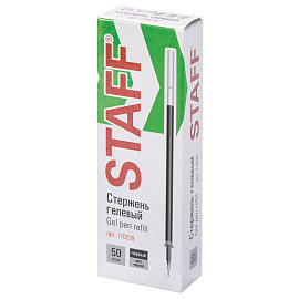 Стержень гелевый STAFF "Basic" GPR-229, 135 мм, ЧЕРНЫЙ, игольчатый узел 0,5 мм, линия 0,35 мм, 170229 фото Стержень гелевый STAFF "Basic" GPR-229, 135 мм, ЧЕРНЫЙ, игольчатый узел 0,5 мм, линия 0,35 мм, 170229