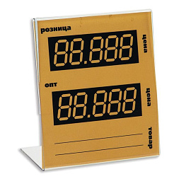 Ценникодержатель-подставка Attache акрил 80x90 мм прозрачный фото Ценникодержатель-подставка Attache акрил 80x90 мм прозрачный