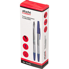 Ручка шариковая неавтоматическая Attache Economy Elementary синяя (толщина линии 0.5 мм) фото Ручка шариковая неавтоматическая Attache Economy Elementary синяя (толщина линии 0.5 мм)