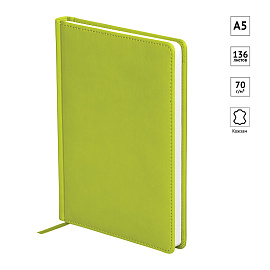 Ежедневник недатированный, А5, 136л., кожзам, OfficeSpace "Winner", салатовый