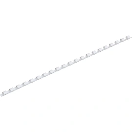 Пружины для переплета пластиковые ProfiOffice 6 мм белые для сшивания 25 листов (100 штук в упаковке)