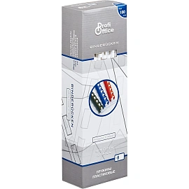 Пружины для переплета пластиковые ProfiOffice 8мм, белые 100шт/уп. (для сшивания 45 листов)