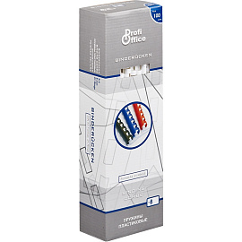 Пружины для переплета пластиковые ProfiOffice 8мм, белые 100шт/уп. (для сшивания 45 листов)