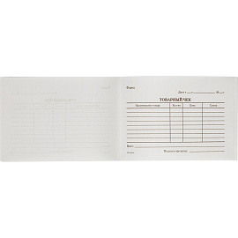 Бланк Attache Товарный чек офсет А6 (100x125 мм, 5 книжек по 100 листов)
