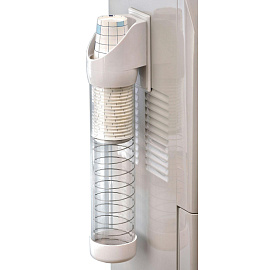 Держатель для стаканов с пружиной на винтах AEL белый