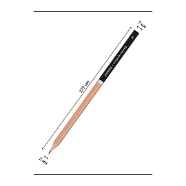 Карандаш ч/г Гамма "Старый мастер", 6H, кедр, заточен. фото Карандаш ч/г Гамма "Старый мастер", 6H, кедр, заточен.