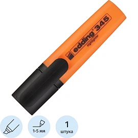 Текстовыделитель Edding E-345/6 оранжевый (толщина линии 1-5 мм)
