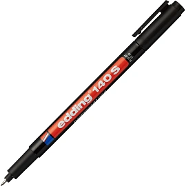 Маркер промышленный Edding E-140 S для глянцевых поверхностей и пленок черный (0.3 мм)