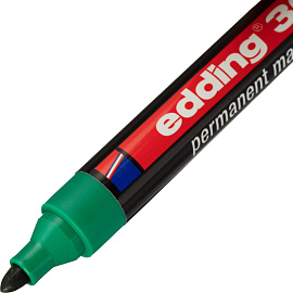 Маркер перманентный Edding E-300/4 зеленый (толщина линии 1,5-3 мм) круглый наконечник