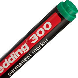 Маркер перманентный Edding E-300/4 зеленый (толщина линии 1,5-3 мм) круглый наконечник