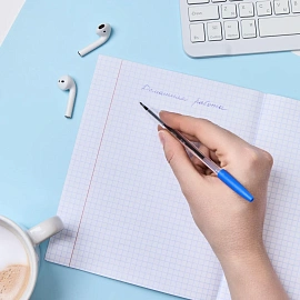 Ручка шариковая неавтоматическая Attache Slim синяя (толщина линии 0.5 мм)