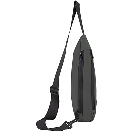 Рюкзак однолямочный HEIKKI SMOOTH (ХЕЙКИ), 2 отделения, хаки, 35x20x8 см, 273920