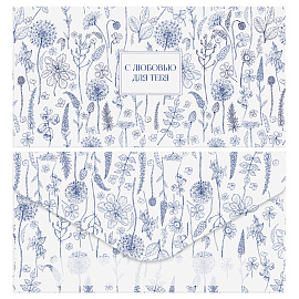 Конверт для денег MESHU "Meadow" 85*164мм, матовая ламинация, 4 дизайна