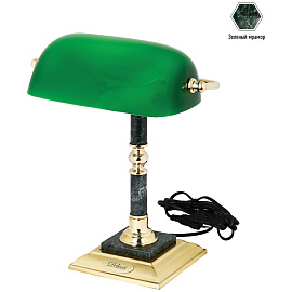 Лампа настольная Delucci, зеленый мрамор фото Лампа настольная Delucci, зеленый мрамор