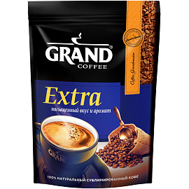 Кофе растворимый сублимированный Grand Extra 150 г (пакет)