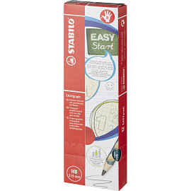 Карандаш чернографитный HB Stabilo Easygraph заточенный трехгранный для правшей