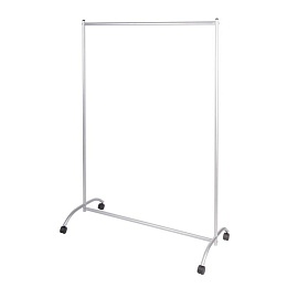 Вешалка гардеробная напольная Комус Мебель КР-160М на колесных опорах (металлик)