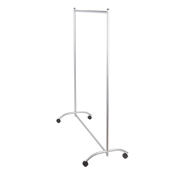 Вешалка гардеробная напольная Комус Мебель КР-160М на колесных опорах (металлик)