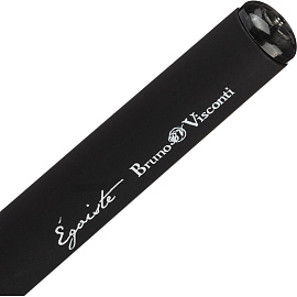 Ручка гелевая неавтоматическая Bruno Visconti Egoiste Black черная корпус soft touch (толщина линии 0.4 мм)