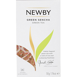 Чай зеленый Newby Green Sencha 25 пакетиков