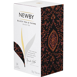 Чай черный Newby Black Tea & Thyme 25 пакетиков (чабрец)