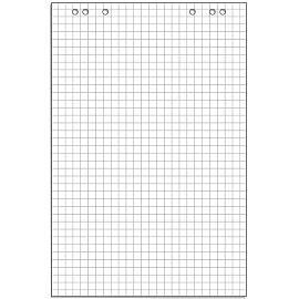 Бумага для флипчартов Attache 67.5х98 см белая 50 листов в клетку, белизна 105% (80 г/кв.м)