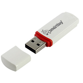 Флешка USB 2.0 8 ГБ Smartbuy Crown (SB8GBCRW-W)