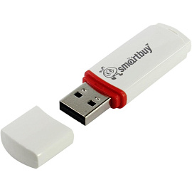 Флешка USB 2.0 16 ГБ Smartbuy Crown (SB16GBCRW-W)