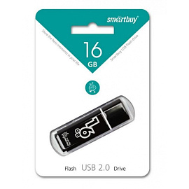 Флешка USB 2.0 16 ГБ Smartbuy Glossy Series (SB16GBGS-K)