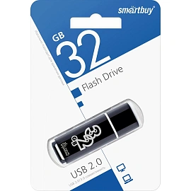 Флешка USB 2.0 32 ГБ Smartbuy Glossy Series (SB32GBGS-K)