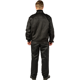 Костюм охранника мужской Альфа черный (размер 52-54, рост 170-176)