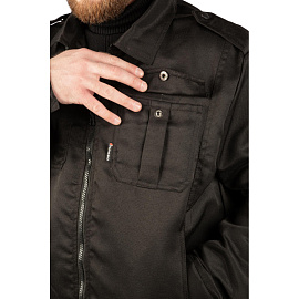 Костюм охранника мужской Альфа черный (размер 60-62, рост 170-176)