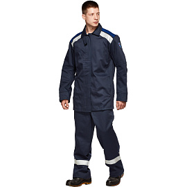 Костюм сварщика Премиум летний синий (размер 48-50, рост 170-176)