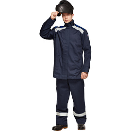Костюм сварщика Премиум летний синий (размер 48-50, рост 170-176)