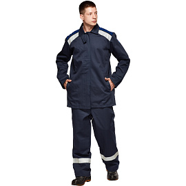 Костюм сварщика Премиум летний синий (размер 56-58, рост 170-176)