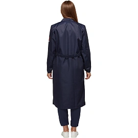 Халат защитный от кислот и щелочей женский КЩС-ХЛ лавсановый синий (размер 44-46, рост 170-176)