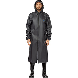 Плащ влагозащитный Waterproof Line Membrane WPL полиэфирный с ПУ покрытием на молнии тёмно-серый (размер 48-50, рост 170-176)