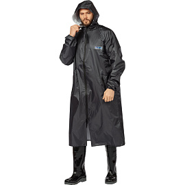 Плащ влагозащитный Waterproof Line Membrane WPL полиэфирный с ПУ покрытием на молнии тёмно-серый (размер 48-50, рост 170-176)
