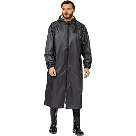Плащ влагозащитный Waterproof Line Membrane WPL полиэфирный с ПУ покрытием на молнии тёмно-серый (размер 48-50, рост 170-176)