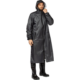 Плащ влагозащитный Membrane WPL полиэфирный с ПУ покрытием на молнии тёмно-серый (размер 56-58, рост 170-176)