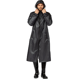 Плащ влагозащитный Membrane WPL полиэфирный с ПУ покрытием на молнии тёмно-серый (размер 44-46, рост 182-188)