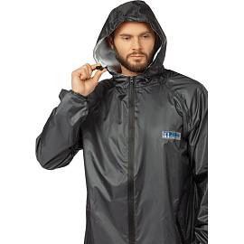 Плащ влагозащитный Membrane WPL полиэфирный с ПУ покрытием на молнии тёмно-серый (размер 52-54, рост 182-188)