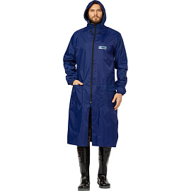 Плащ влагозащитный Waterproof Line Poseidon WPL ПВХ на молнии синий (размер 48-50, рост 170-176) фото Плащ влагозащитный Waterproof Line Poseidon WPL ПВХ на молнии синий (размер 48-50, рост 170-176)